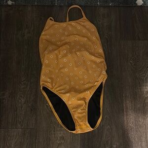 Jolyn Clothing Mustard Yellow One Piece Swimsuit